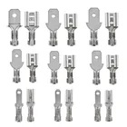 100 шт., обжимные клеммы для электрических проводов, 2,84,86,3 мм