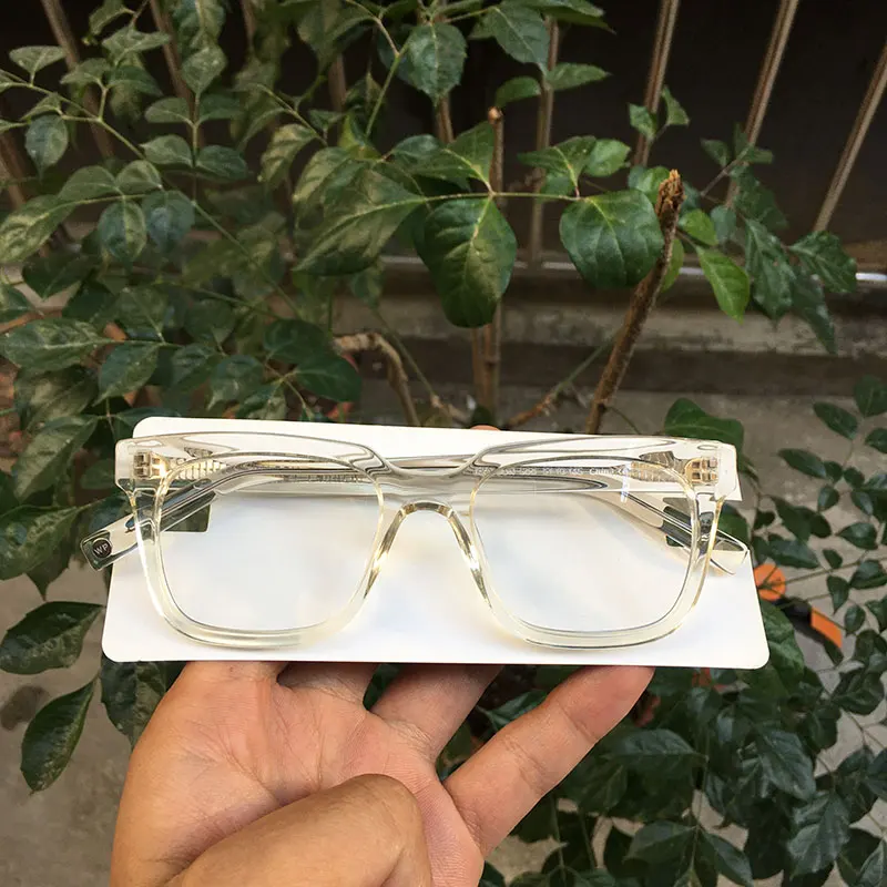 Женские прозрачные прямоугольные ацетатные оправы для очков|Женские очки кадры|