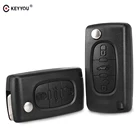 Чехол KEYYOU для дистанционного ключа peugeot 407 407 307 308 607, чехол для ключа с 3 кнопками, чехол для ключа CE0523