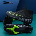 Мужская спортивная футбольная обувь HESSELS, детские футбольные бутсы для подростков, дышащие высокие кроссовки FGTF