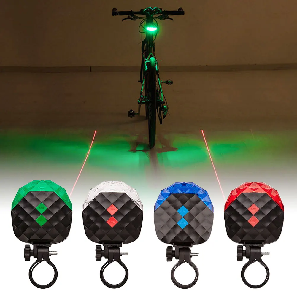 

Bicycle Accessories USB Rechargeable 5 LEDs Tail Light Bicycle Warning Lights Outdoor Safety Different Color Light For Bicycle