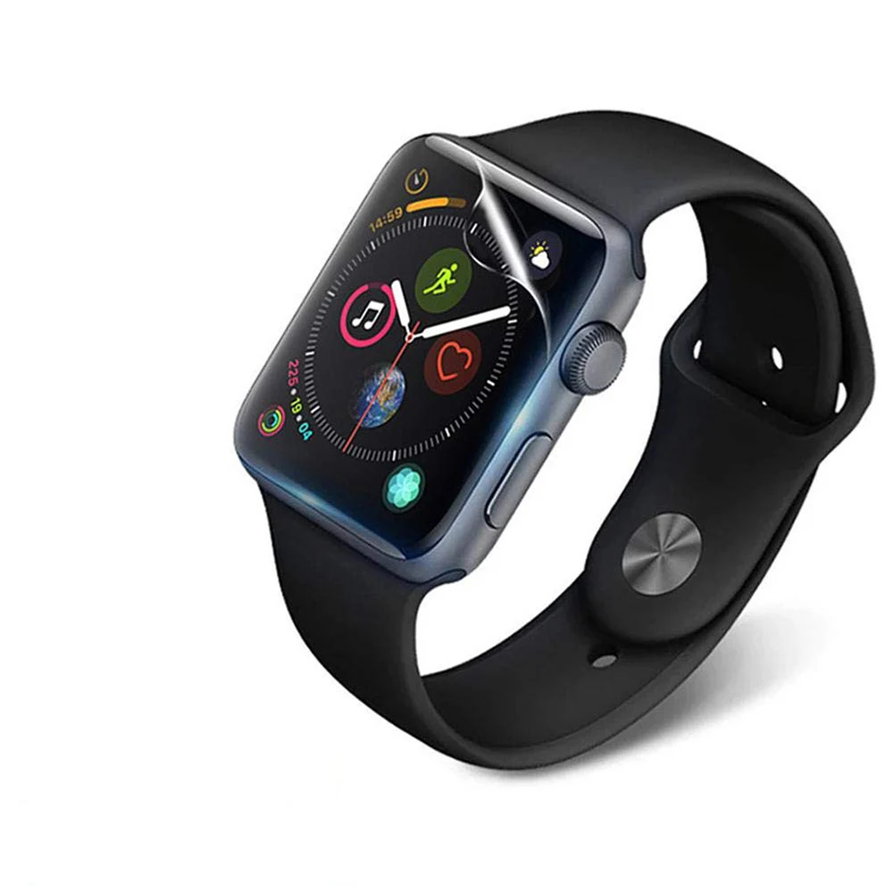 Полная защитная пленка для экрана Apple watch 42 мм 44 40 38 iwatch SE 6 5 4 3 2 1 не закаленное