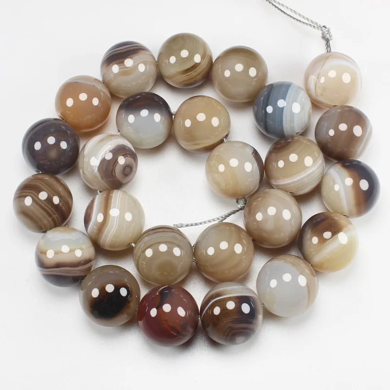 AAAAA Natural Stone Botswana agates Beads Round Loose 15" Semi Preicous Strand 6 8 10 12 MM for Jewelry Making DIY Bra | Украшения и