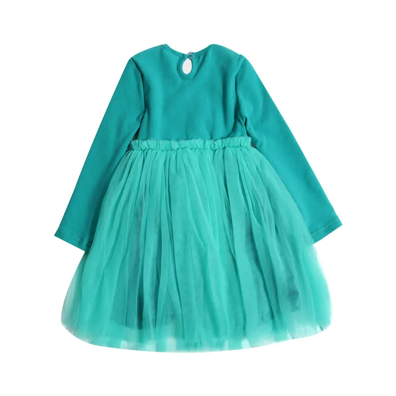 Осенние детские платья для девочек детская одежда праздничное платье принцессы