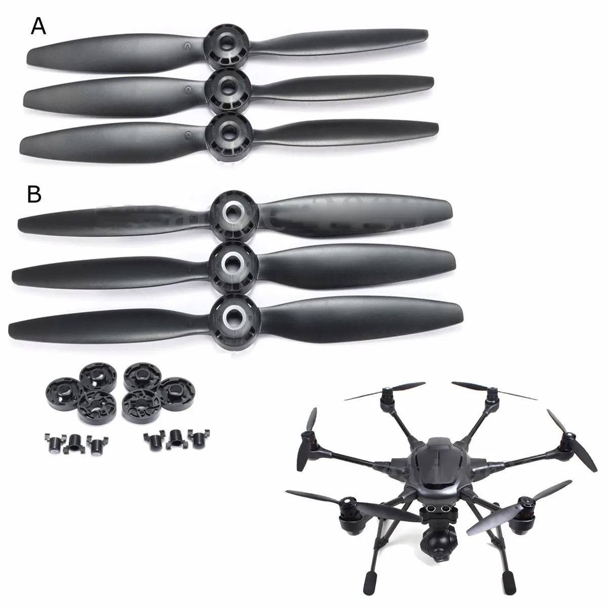 

6 шт./компл., длина 23 см, лопасти, реквизит CWX3 CCWX3 для Yuneec Typhoon H 480, аксессуары для дронов, запасные части