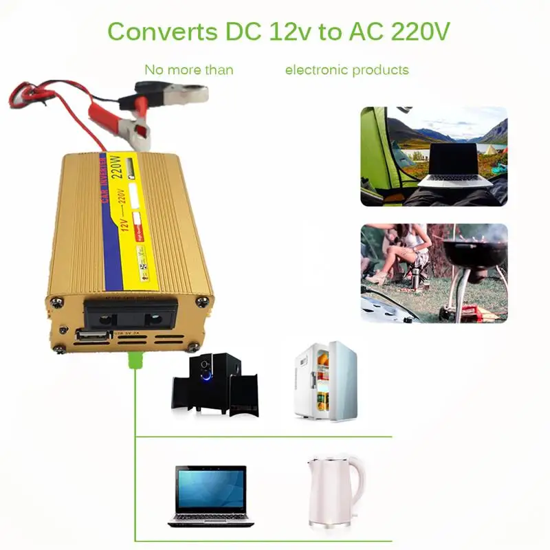 

220V 30W Solar Panel + 220W Inverter + 60A MPPT Controller Solar Power System USB For Power Charging