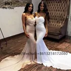 Женское вечернее платье-русалка, плиссированное платье для выпускного вечера, 2021