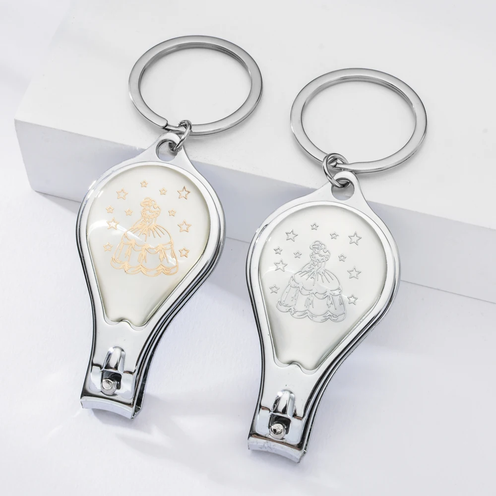 Vicney золотой и серебряный клипер для ногтей брелок из нержавеющей стали девочек