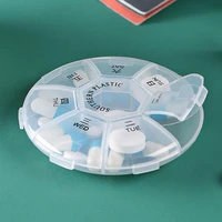 7 grids portable transparent drug storage box pill case container mini medicine organizer round packing box %d0%be%d1%80%d0%b3%d0%b0%d0%bd%d0%b0%d0%b9%d0%b7%d0%b5%d1%80