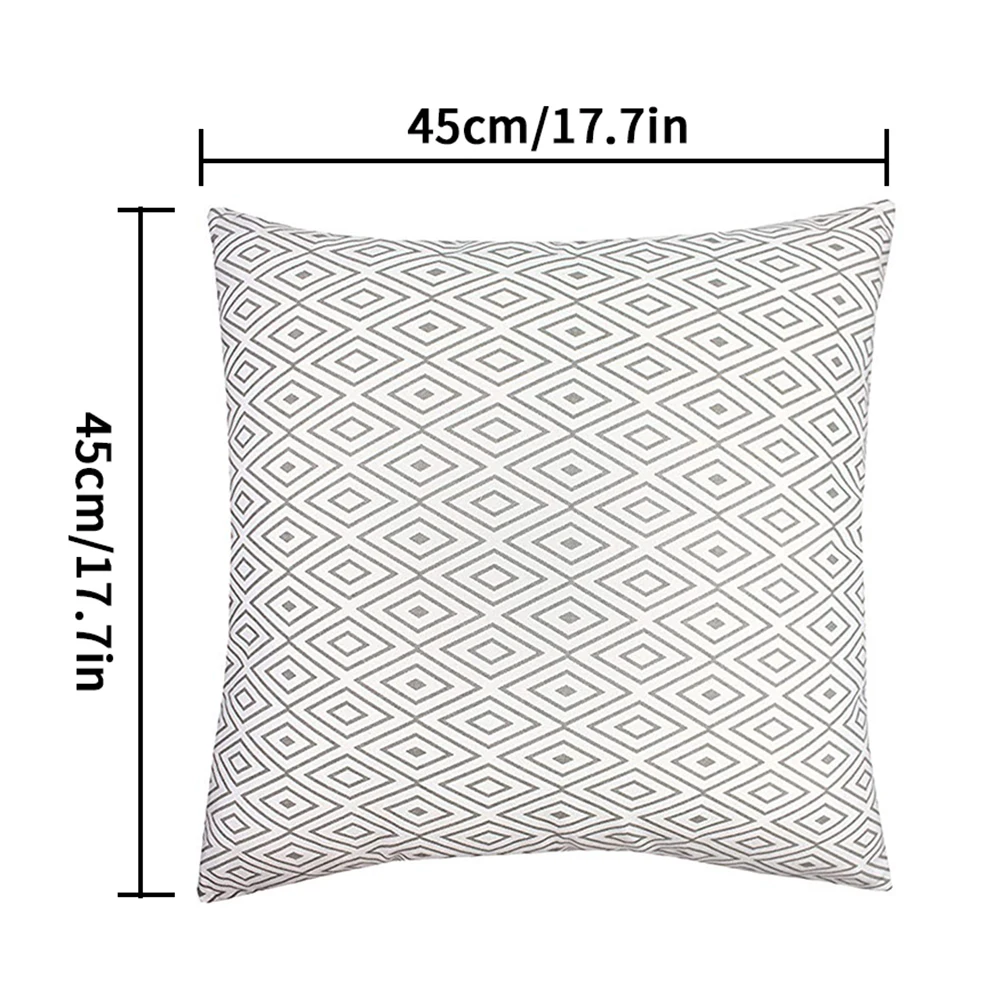 

4PCS Sofa Decorative Art Striped Cushion Cover Pillow Soft Pillowcase Polyester Throw Pillow Home Decor Pillowcover 45x45cm