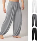 Мужские повседневные спортивные штаны TELOTUNY, модные однотонные свободные штаны для бега, танцев, йоги, уличные Широкие штаны