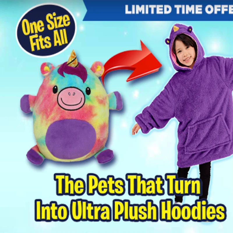 Худи Huggle Pets; толстовка с капюшоном в виде динозавра; теплые зимние пальто с капюшоном; банный халат; флисовый пуловер; Детский Рождественский подарок