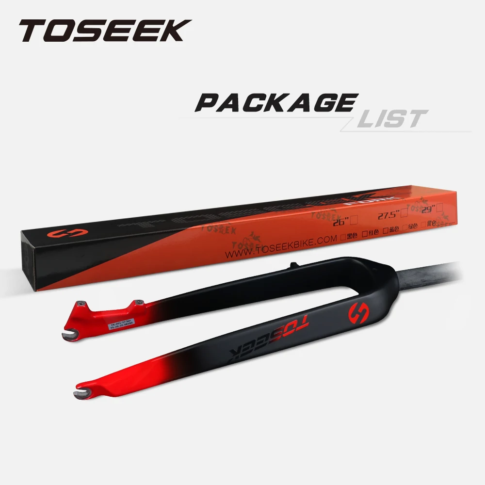 Велосипедная вилка TOSEEK TFK SL углеродная рама для горного велосипеда 29 дюймов 560