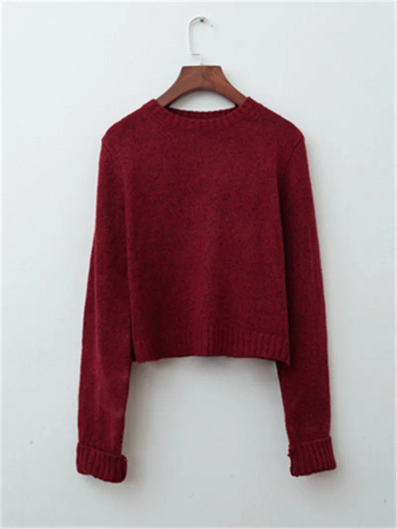 Women Sweaters and Pullovers Bow Tie Lace Up Sweater 2020 Spring Tops Solid O-neck Long Sleeve Pull Femme PZ2558 | Женская одежда