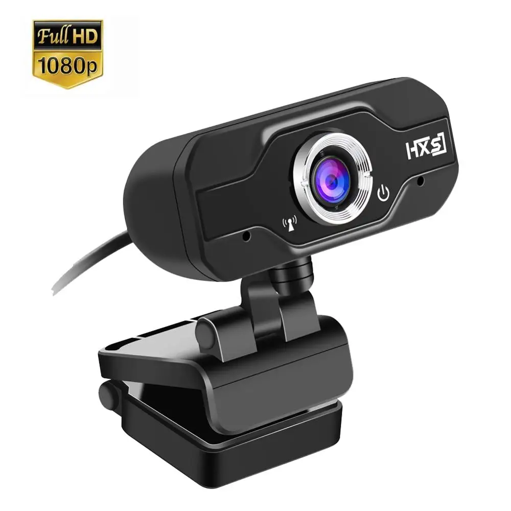 1080P FULL HD веб камера с поглощающим микрофоном для Skype Android TV вращающаяся