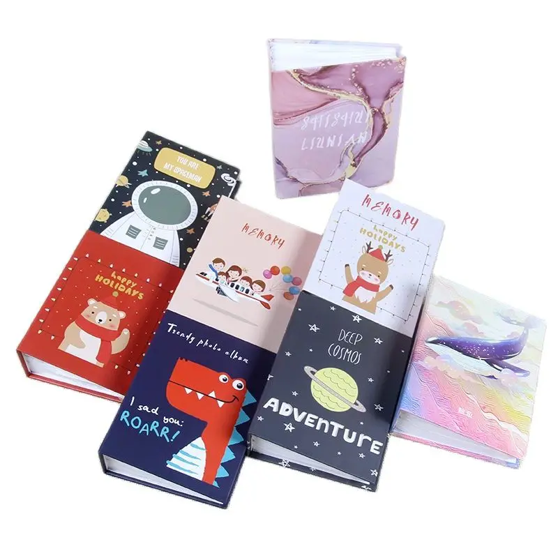 

5 Inch 13.5*9.5cm Photo Album Cartoon Picture Storage Frame 100 Sheets Interleaf Type Creative Children Memory DIY Book Gifts