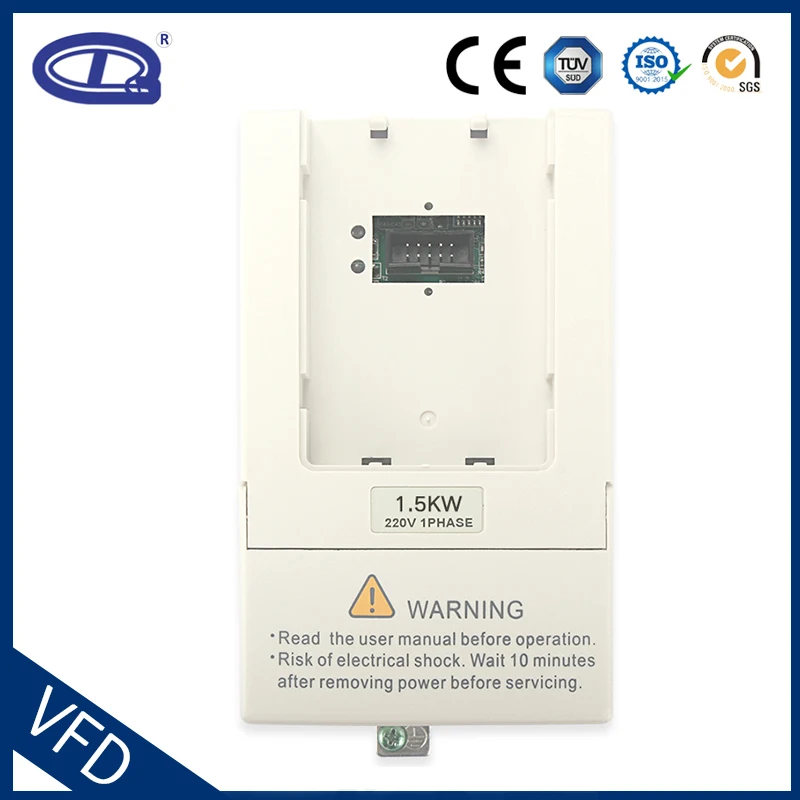 Преобразователь постоянного тока в переменный ток VFD 220V 1.5KW инвертор переменной