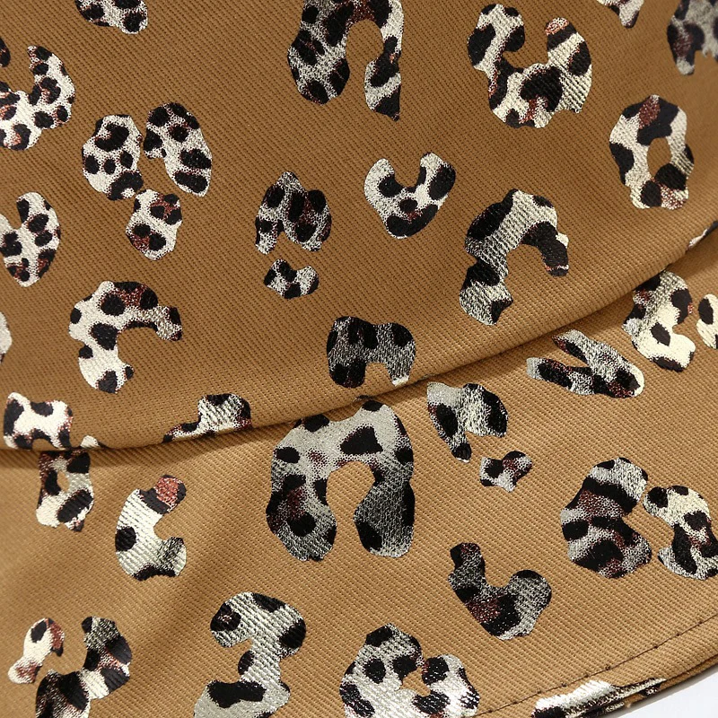 Панама с леопардовым принтом для мужчин и женщин базовая шляпа от солнца в стиле