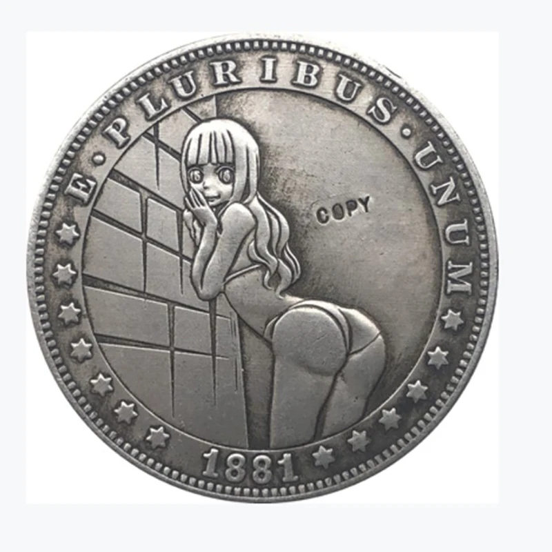 Hobo Nickel 1921-D USA Morgan Dollar Coin Copy Type 95 Ancient Vintage Coins |