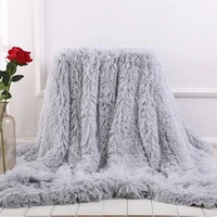 soft fur throw blanket on the couch long shaggy fuzzy fur faux bed sofa blankets warm cozy