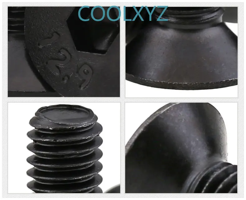 12.9-stage sink inside hexagonal screw flat head hex cup M3 M4 M5 10pcs | Обустройство дома