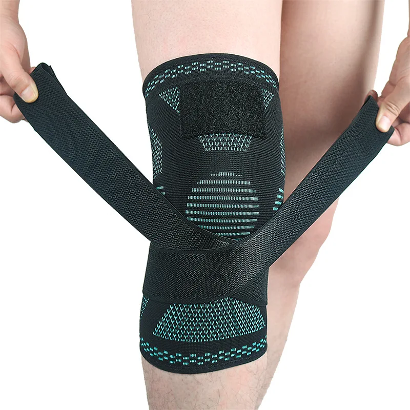 

Pressurized removable knitted sports knee pads badminton running fitness outdoor climbing knee pads