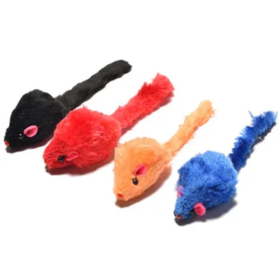 10pcs Mix color 1 шт./10 шт./лот, разноцветные мини-игрушки для кошек, плюшевые Ложные игрушки для кошек, котенок, животные, забавные игровые изделия для домашних кошек, товары для кошек - Цвет: 10pcs Mix color