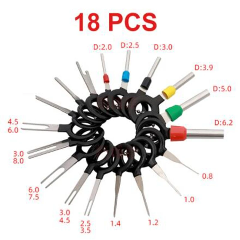 

36Pcs Car Plug Terminal Removal Tool Pin Needle Retractor Pick Electrical Wire Puller Hand Tools Kit