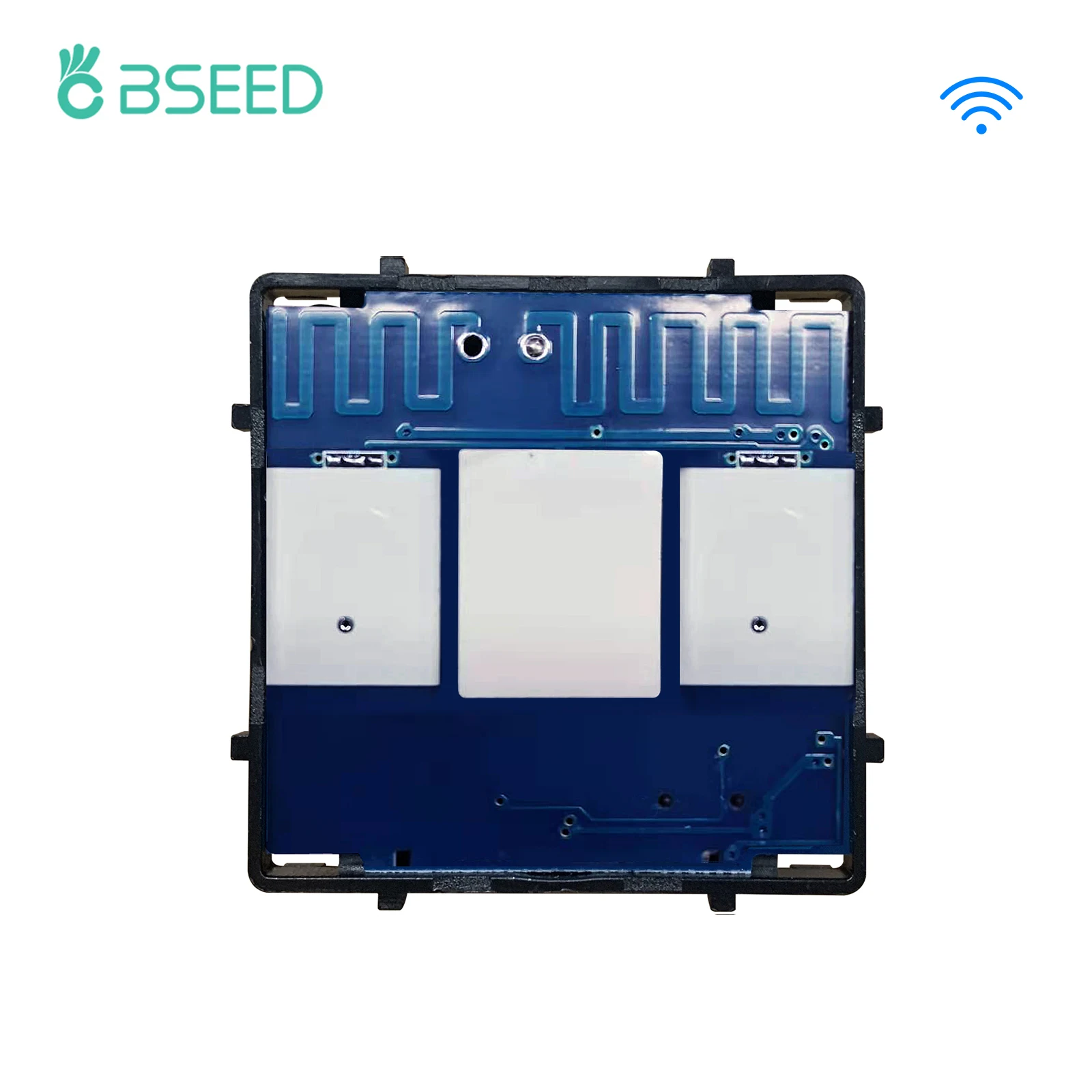 

Bseed EU Russia Standard Base Of Single Live Tuya Wifi Touch Switch DIY1 Gang 2 Gang 3 Gang Control Switch Without Glass Panel