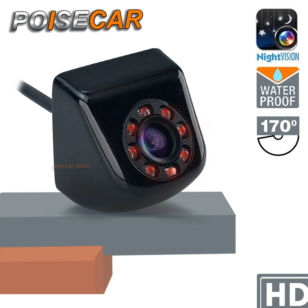 

8 ИК светильник интеллигентая (ый) динамический траектории заднего вида Камера с движущимися руководство парковки треков багажник Водонепроницаемый Камера