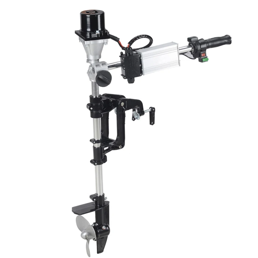 

12V/24V/48V Electric Outboard Motor Propeller Inflatable Boat Motor Engine Thrust Portable Boat Outer Engine Propeller 800/1000W