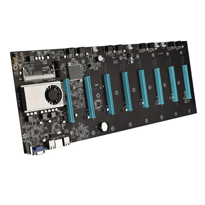 

BTC-S37 Miner Motherboard CPU Set 8 Video Card Slot DDR3 Memory Integrated VGA Interface Low Power Consumption