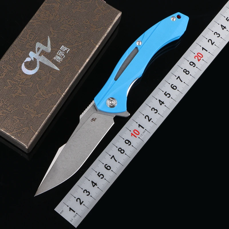 Складной нож CH3519 Flipper карманный кухонный резец с лезвием D2 G10 и стальной ручкой