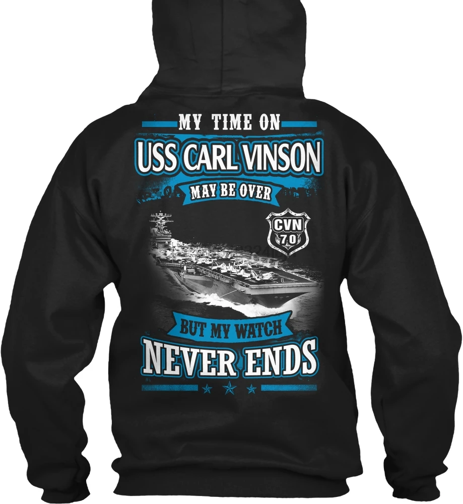 Мужская толстовка с длинным рукавом Карл Винсон (CVN 70) женская уличная