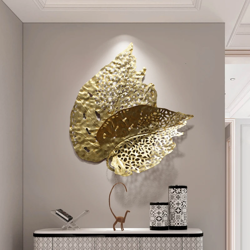 Modern Wall Decoration 3D Simplicity Iron Art A Living Room Background Metope Ornament Golden Light Extravagant | Дом и сад