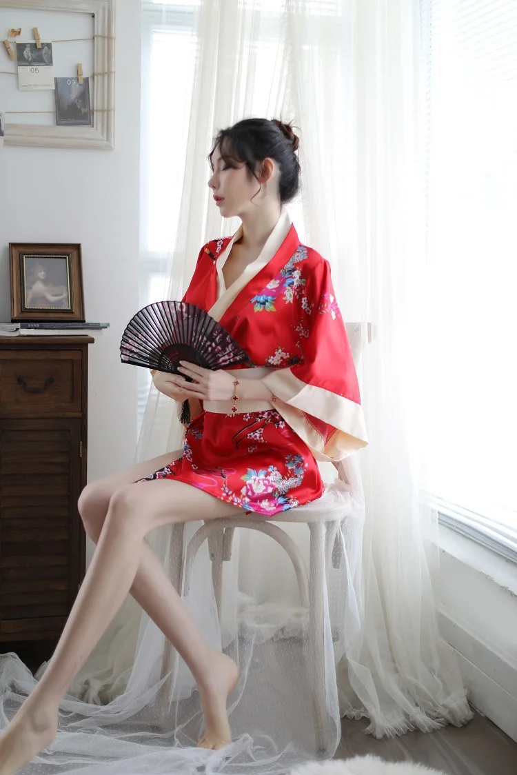 

New Japanese kimono tempting sexy lingerie cute playful cosplay