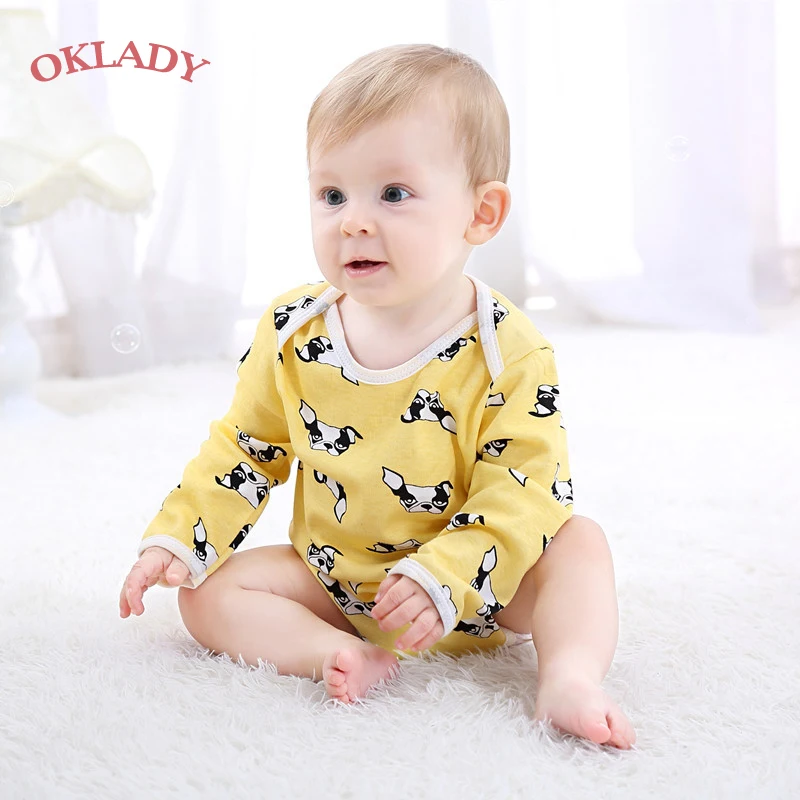 

OKLADY Winter Baby Boy Clothes Newborn Infant Girl Romper Jumpsuit Cotton Unisex Cartoon Outfit Toddler Long Sleeve Clothes 3-6M