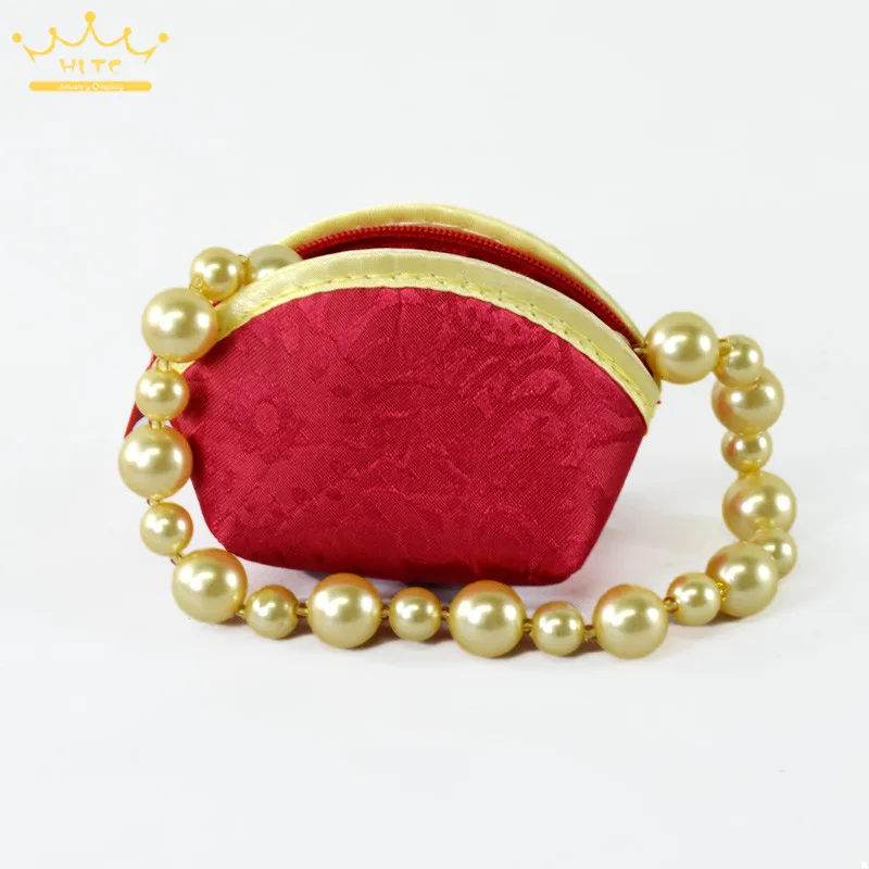 Новая китайская красная бархатная тканевая сумка ювелирные изделия на подарок