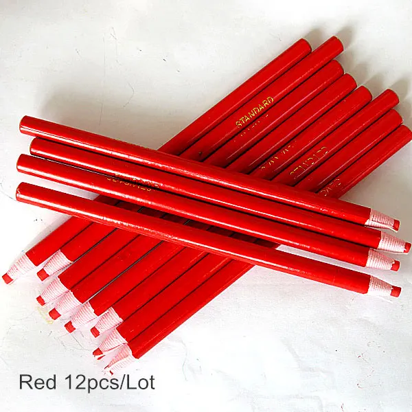Red-12PCS Белый карандаш бумажный деревянный карандаш палочки горячей фиксации Стразы не горячей фиксации Стразы Diy инструменты B1972 - Цвет: Red-12PCS