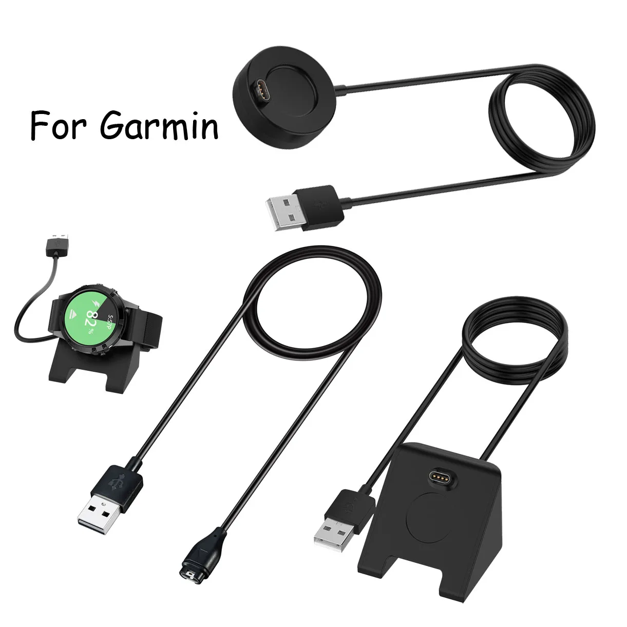 Портативный зарядный кабель для Garmin Fenix 6 6X 5 5S 5X Plus Vivoactive 3 4 Vivomove 3S Forerunner 945 935 шнур