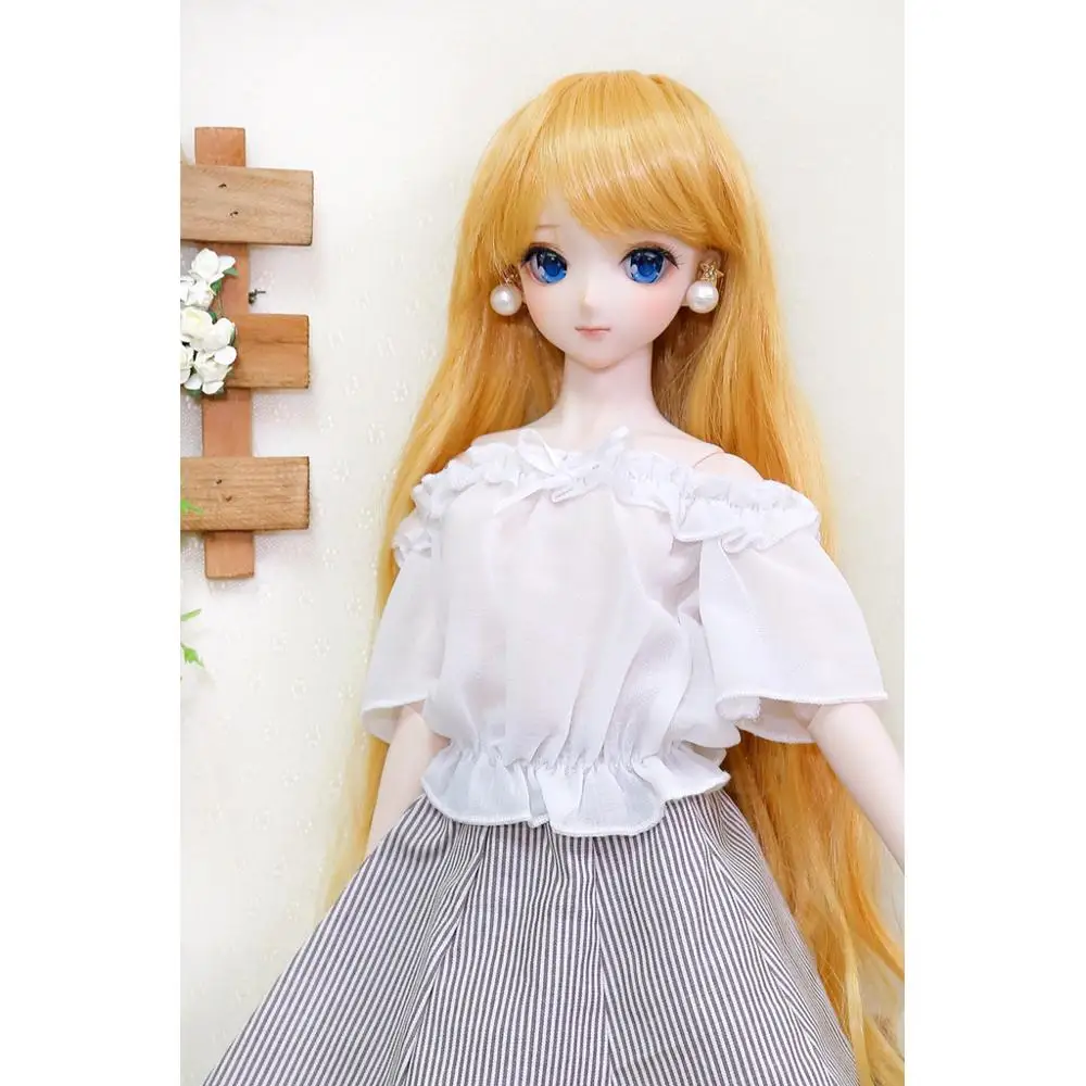

[wamami] White Chiffon Blouse/Shirt For 1/4 MSD 1/6 1/3 DD SD DZ AOD Gril Dolls Dollfie Outfits