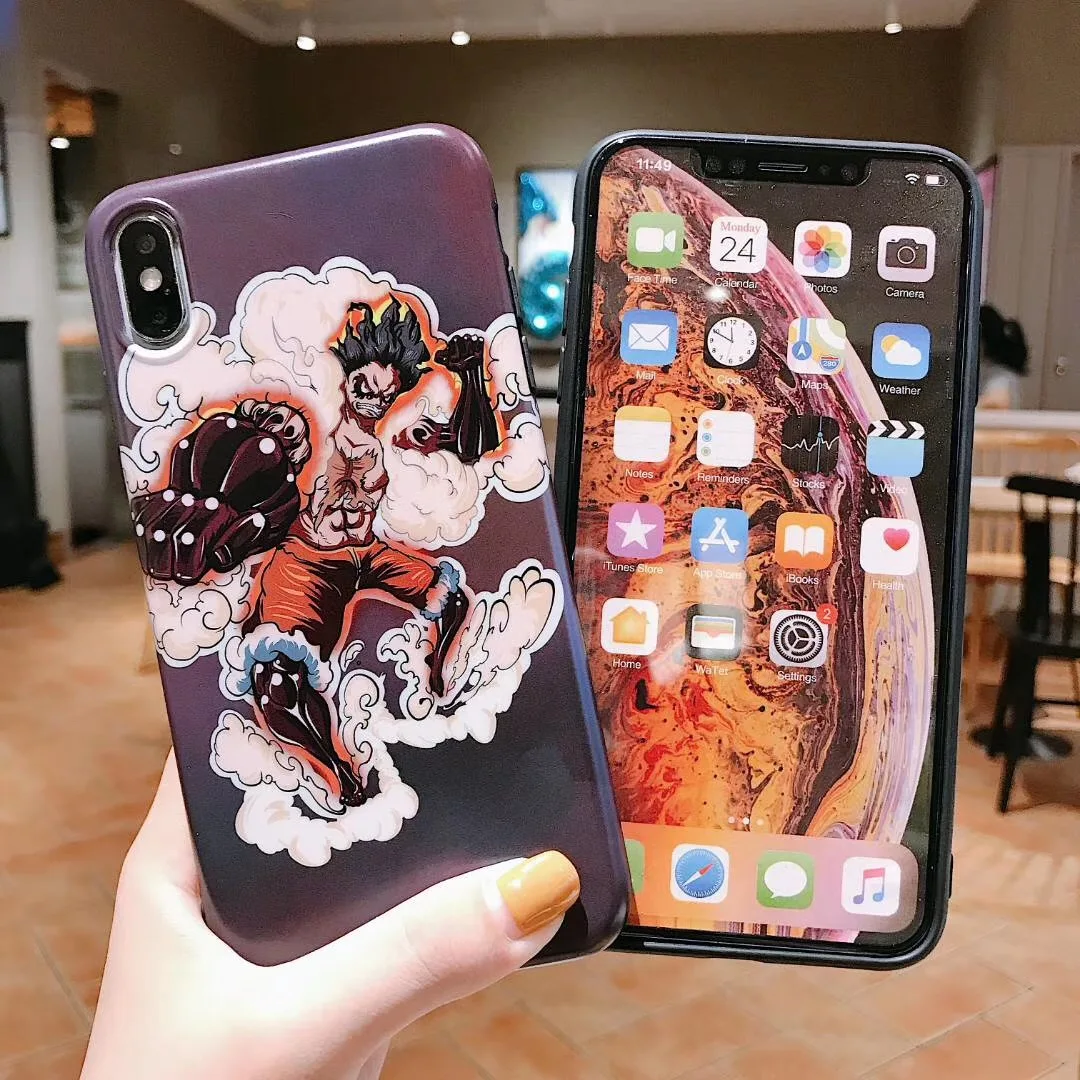 One Piece Luffy Level 5 orangutan case for iphone 7 8 s 6 plus X XS Max Xr japan anime kemp Scrub IMD phone cover coque fundas |