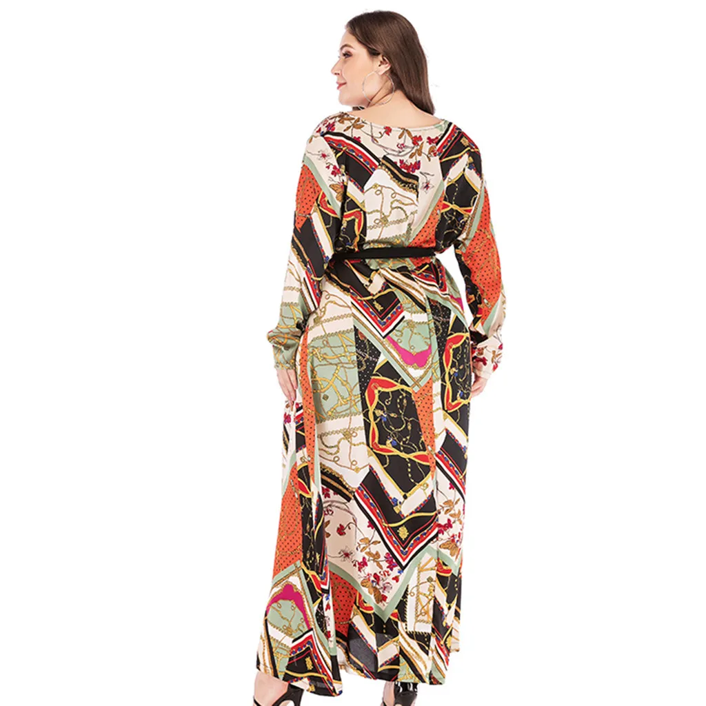 Женское длинное платье с цветочным принтом в стиле бохо|Женские платья| |