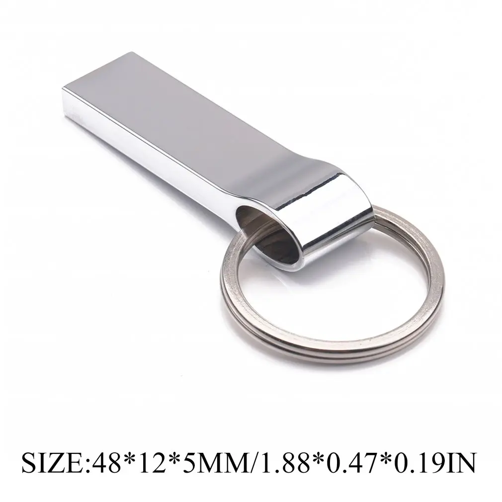 USB флэш-накопитель 128G портативный внешний накопитель памяти водонепроницаемый пылезащитный u-диск с кольцом для ключей