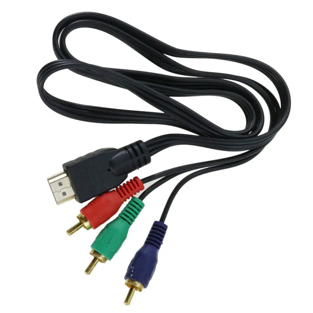 

1 m HDMI Male to 3 RCA Video Audio Converter Component AV Adapter Cable HDTV