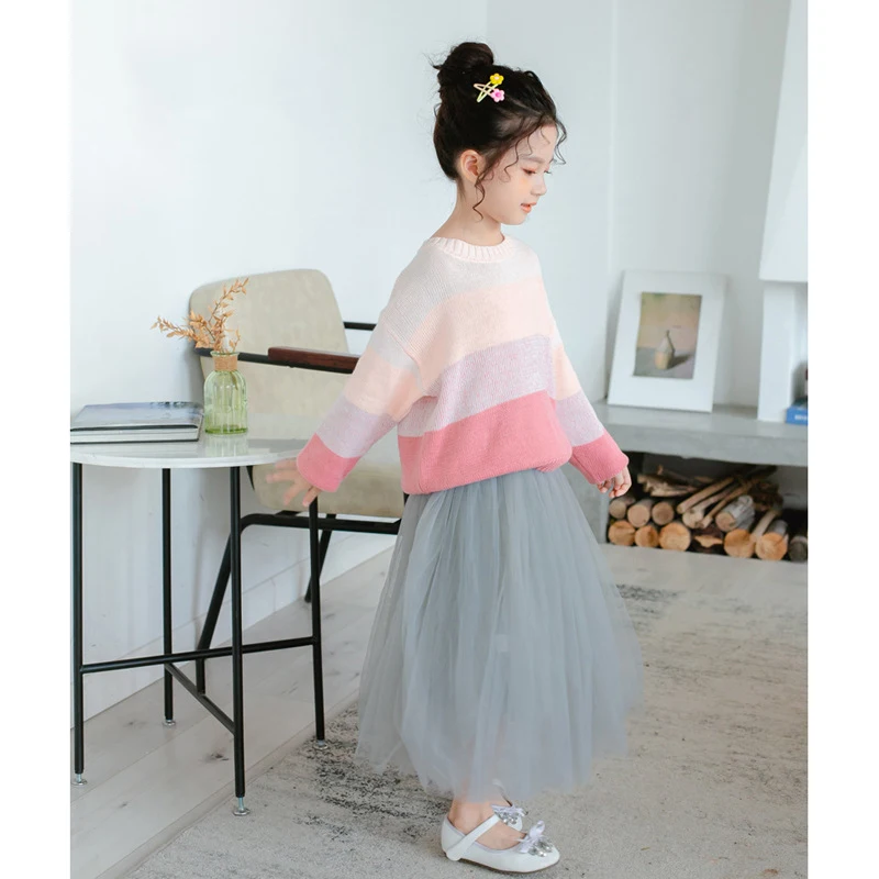 Юбки для девочек многослойная фатиновая сетчатая юбка из хлопка Женская