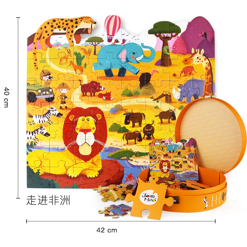 

Бумажная креативная головоломка, развивающие животные для детей, персонализированная головоломка для малышей, детские развивающие игрушк...