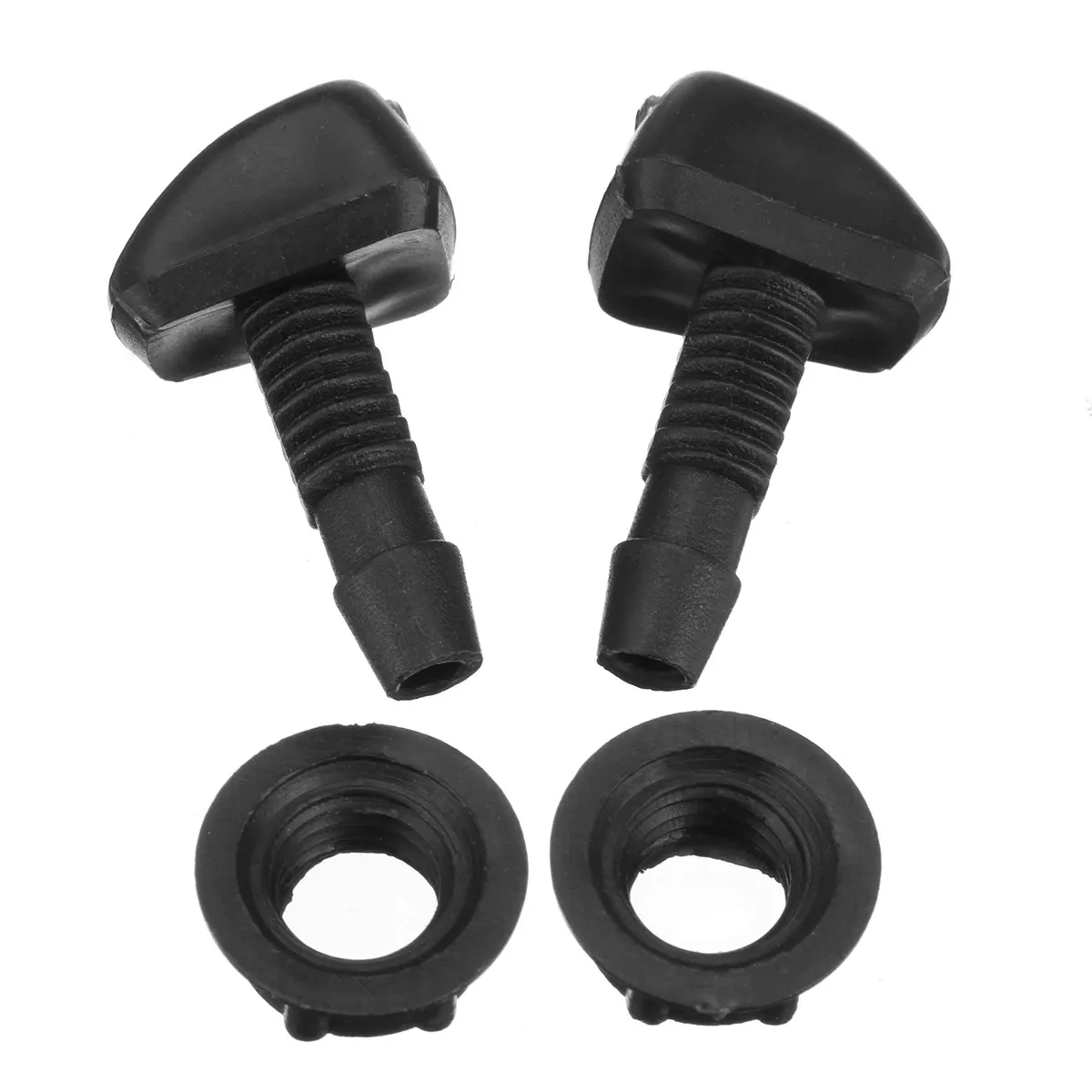 Pair of Universal Car Windscreen Washer Wiper Nozzle Front Window Spray Jet |