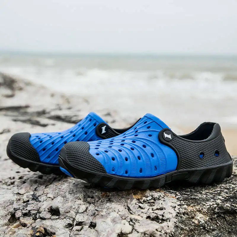 

Massive Sole Men's Sandals 2021 Absorption Furry Slippers Tennis-Male Flip Flops For Men Grey Summer Shoes Elastic Laces Tennis