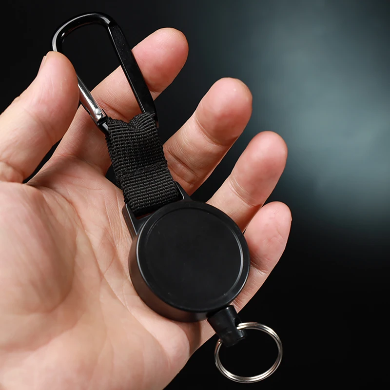 Новинка 55 см Телескопический брелок для ключей из Проволочной веревки кемпинга